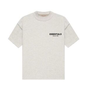 Fear of God Essentials Light Oatmeal Short Sleeve T-Shirt ( OVERSIZED )